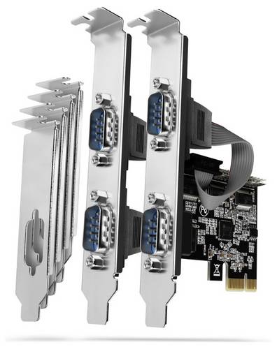 AXAGON Seriell Adapter [1x PCIe - 4x RS232-Buchse]