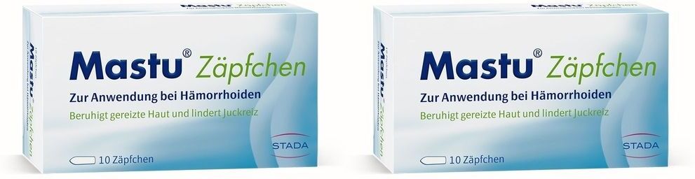 Mastu Zäpfchen Hämorrhoiden 2x 2x10 St Suppositorien