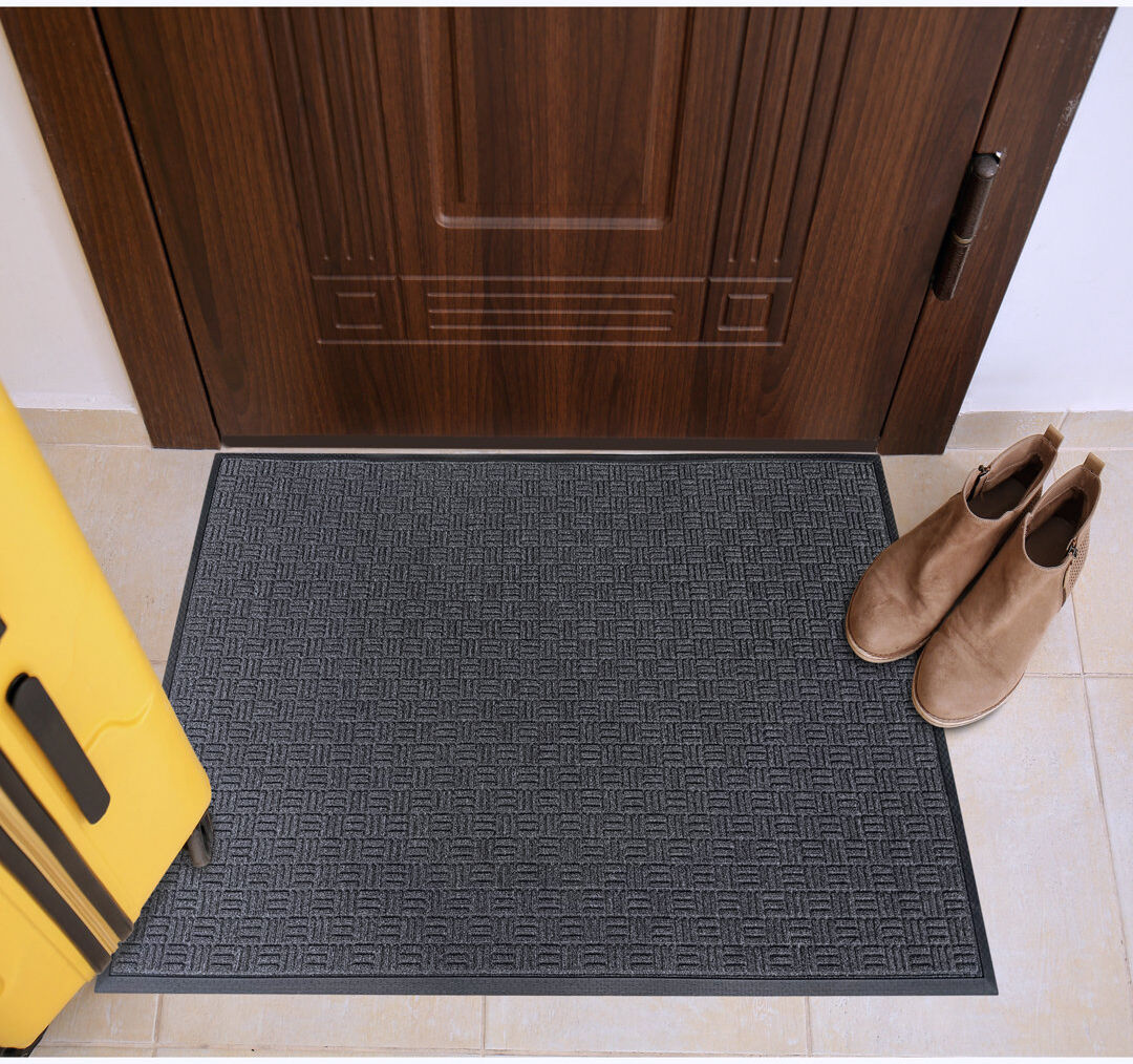 Floortex Doortex® Ribmat Heavy Duty Non-Slip Premium Indoor / Outdoor Entrance Mat Charcoal Rectangle 60 x 90cm