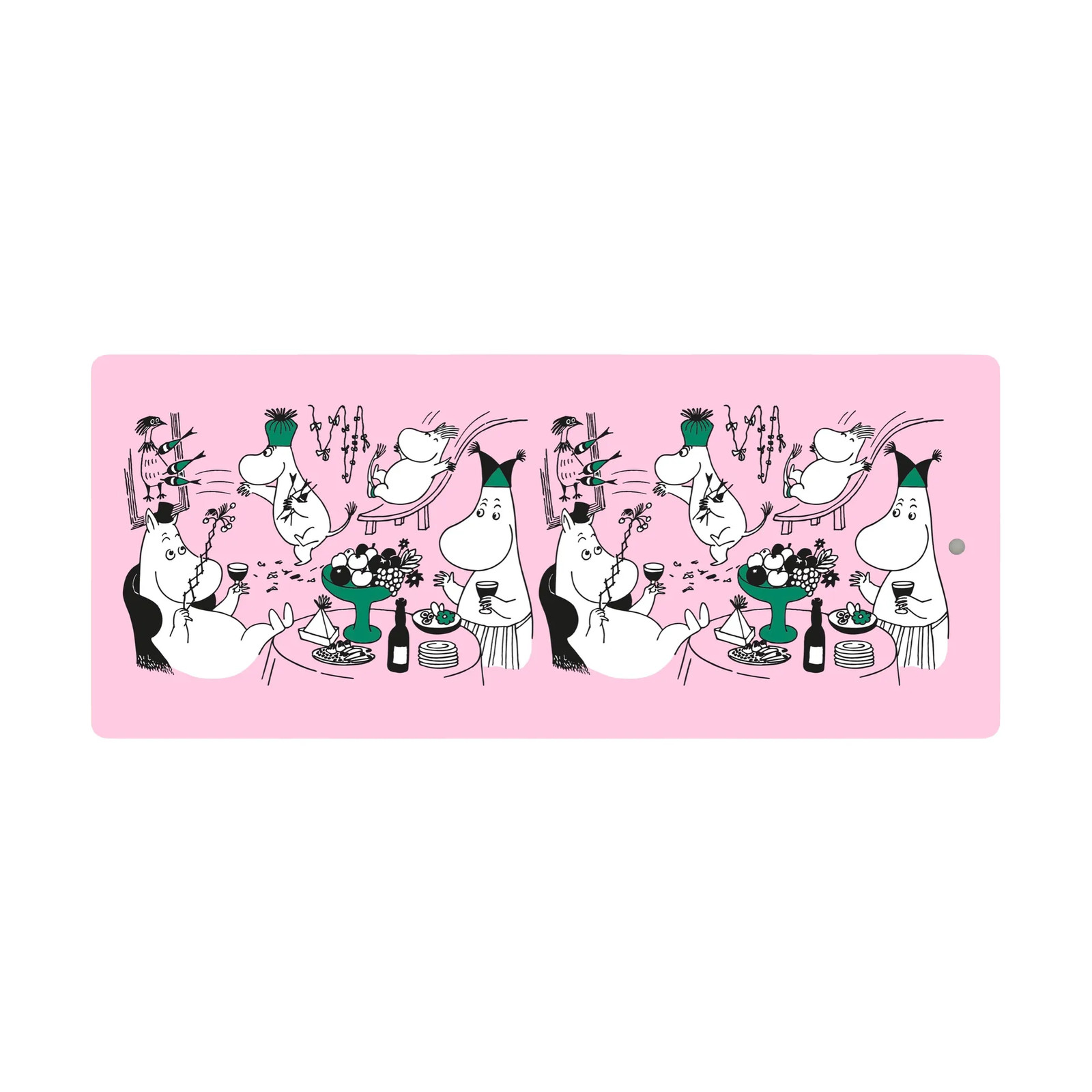 Opto Design Moomin Serveertray Roze 17 x 40 cm