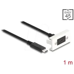 DELOCK 81386 - Easy 45 USB Modul, USB Type-CTM, 22,5 x 45 mm