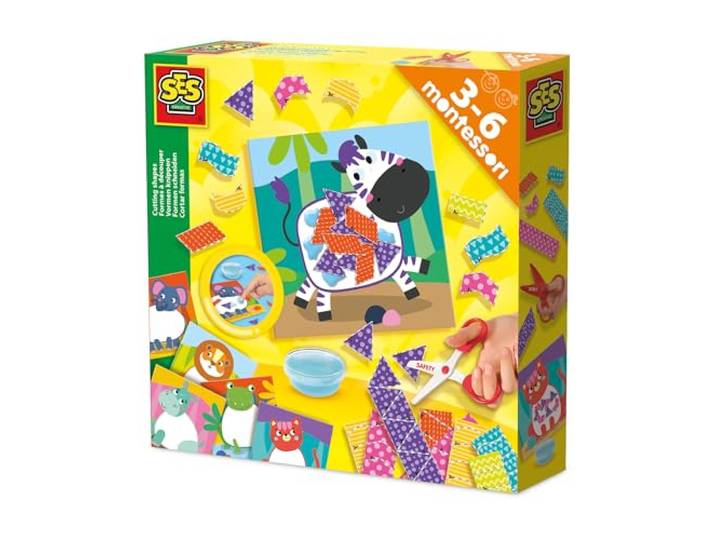 SES Creative 14061 Montessori-snijdende vormen