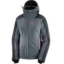 SALOMON Damen Funktionsjacke BRILLIANT, Größe M in Grau Grau