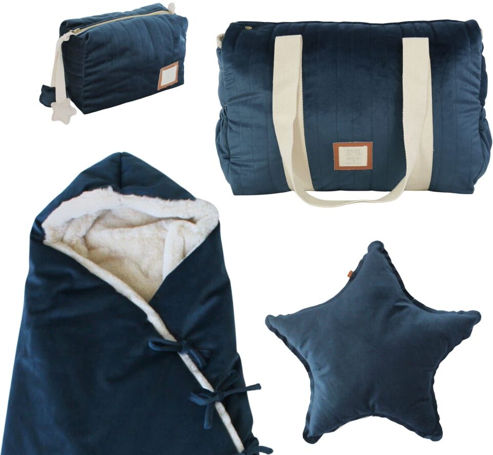 Alo Home Set Bebé 4 Piezas  Saco + Bolsa Maternidad + Neceser + Cojín