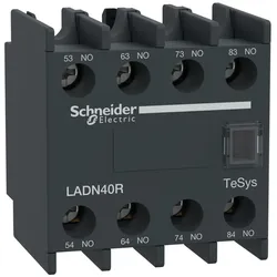 Schneider Electric LADN40R Hilfskontaktblock, TeSys Deca, 4NO, Schraubklemmen