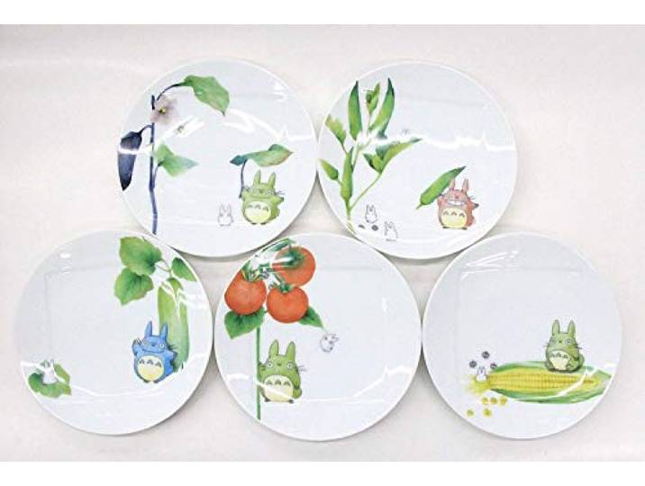 Noritake x Studio Ghibli Neighbor Totoro Vorspeisenteller mit 15,5 cm Durchmesser, 5 Stück, Gemüseserie VF9931A1704-15