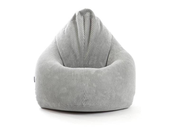Mokebo Sitzsack Cord Der Tagträumer, Grau, 80x130x80 cm, Wohnzimmer, Sessel, Sitzsäcke, XXL Sitzsäcke