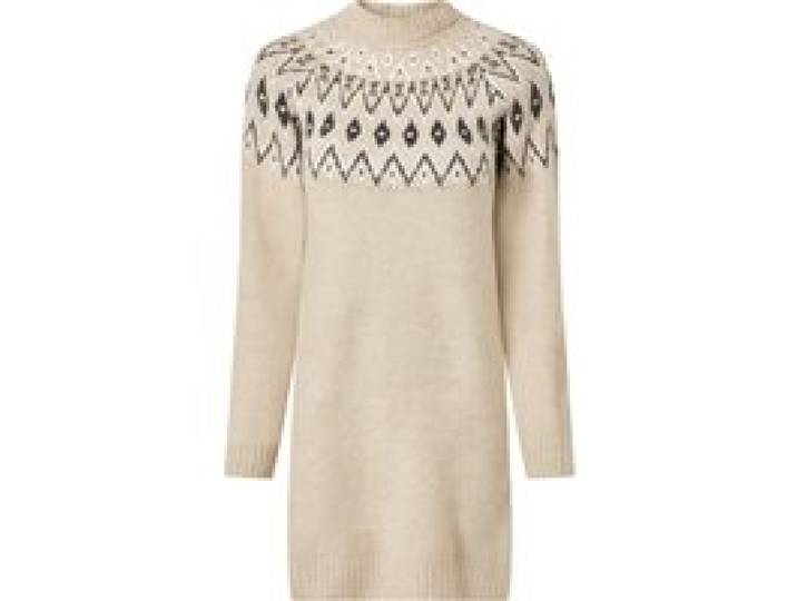 ESMARA® Robe en tricot femme (beige, XL(46/48))