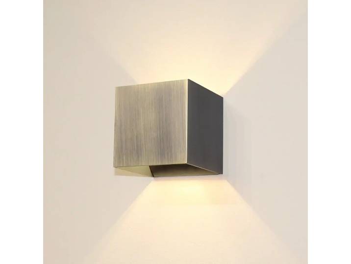 Artdelight Wandlamp Gymm 10x10 cm excl. G9 antiek brons