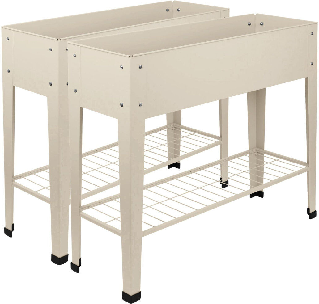 Harbour Housewares Raised Garden Bed Ivory 79.5cm H X 12.2cm D