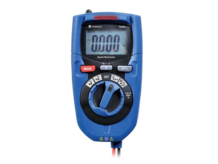 Multimètre Numérique 600v Ac/dc – Afficheur Lcd 4000 Points – Résistance 40mω – Courant 200ma – Catégorie Iv – Tt218 – Turbotronic