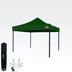 Verkaufsstand 3x3m - ohne 3 Wänden - Grün