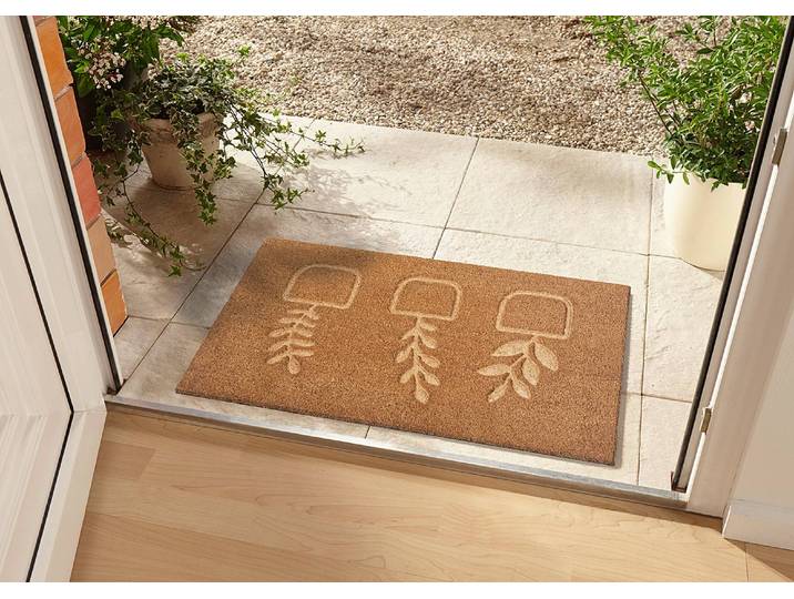 Paillasson coco Flowerpot 75 x 45cm Marron