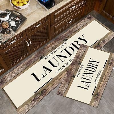 LightInthebox Laundry Mat Rug Kitchen Mat Non-Slip Oil Proof Rug Indoor Outdoor Mat Bedroom Decor Bathroom Mat Entrance Rug Door Mat