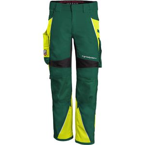 Grizzlyskin Arbeitshose IRON GIM38, Herren, Bundhose, grün-warngelb, Größe 60