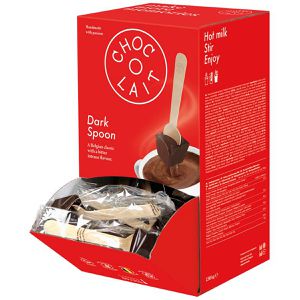 Choc-o-lait Kakao Wooden Spoon Chocolate Dark, 54% Kakaogehalt, 60 Portionen
