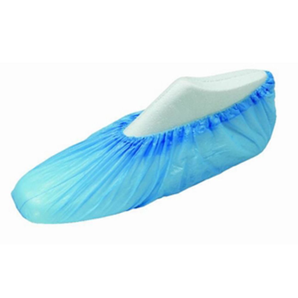 Überschuhe Einweg CPE m.Gummizug blau 100 St Beutel