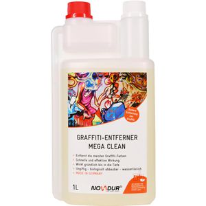 Novadur Kraftreiniger Graffiti-Entferner MegaClean, tiefenwirksam, schnell & effektiv, 1 Liter