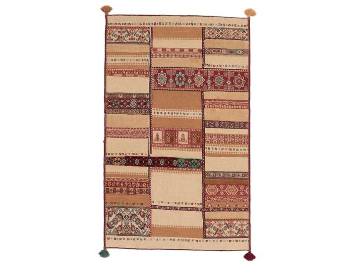Kelim Sirjan Nimbaft Teppich 95x156 Handgeknüpft Orientteppich Perserteppich Wolle