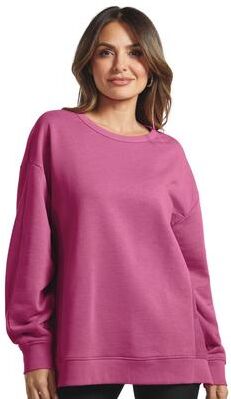 Masseys Lifestyle Crewneck Sweatshirt (Size Large) Rich Mauve, Cotton,Elastine