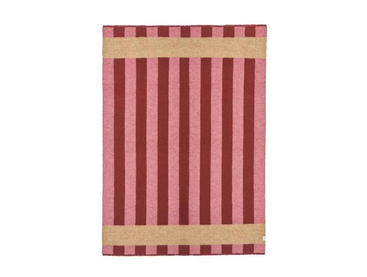Scandi Living Plaid en laine Aisles 130x180 cm Rouge