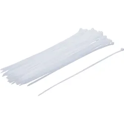 BGS Kabelbinder-Sortiment | weiß | 4,8 x 300 mm | 50-tlg.