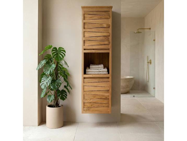 Colonne de salle de bain en teck - Mountain