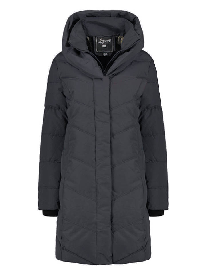 Geographical Norway Steppmantel "Djamila" in Dunkelgrau - M