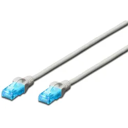 DIGITUS Patchkabel RJ45 UUTP Cat5e 30.00m grau Hebelschu Polybeutel