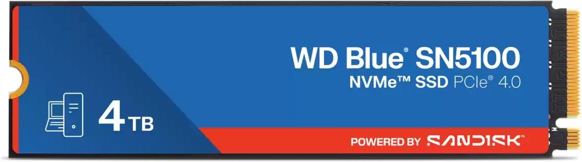 Western Digital WD Blue SN5100 M.2 2280 PCIe 4.0 NVMe SSD 4TB