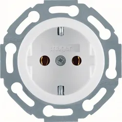 Hager Steckdose polarweiß, glänzend WTS1300WG