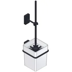 Giese WC Garnitur mit 2 Wandbefestigungen schwarz matt, 21074-14 21074-14