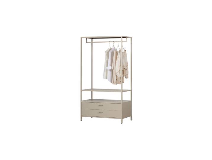 Armoire ouverte 100 cm métal sable Ferris