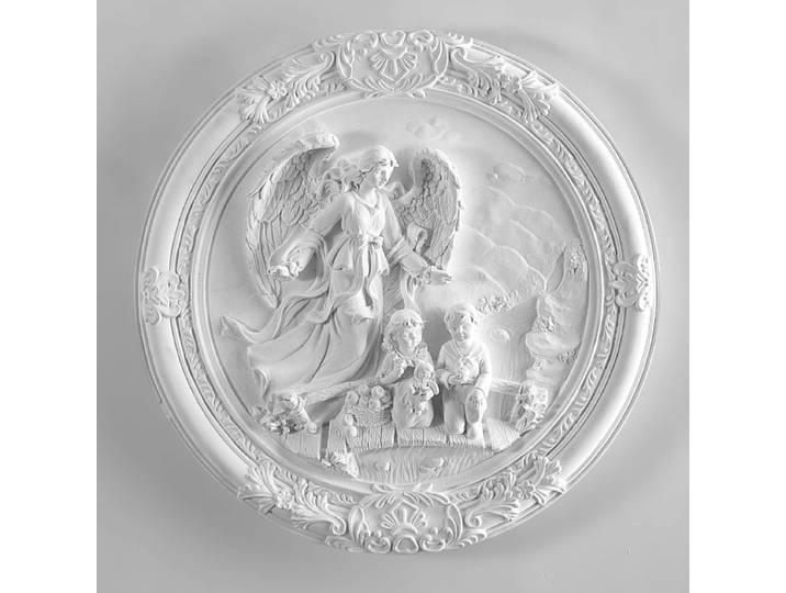 Applique murale romantique française, phares de chambre à coucher, chambre d'enfant, couloir, lampe de fond, décoration murale d'ange en Relief, lampe d'art en résine