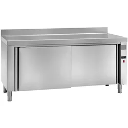 Elektrischer wand-hot table für gerichten 2 türen 2 regale - 2000x700x850 mm - 3000 W 230/1V - 64000340 Eurast