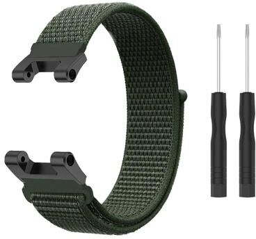 Everyday Crate Amazfit T Rex T Rex Pro Ares Nylon Watch Band Adjustable Replacement Strap army Green