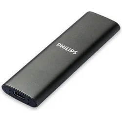 Philips Externe SSD 2TB Ultra Speed Grey (2 TB), Externe SSD, Grau