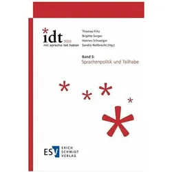 IDT 2022: *mit.sprache.teil.habenBand 5: Sprachenpolitik und Teilhabe, Schulbücher von Sandra Reitbrecht, Hannes Schweiger, Brigitte Sorger, Thomas Fritz
