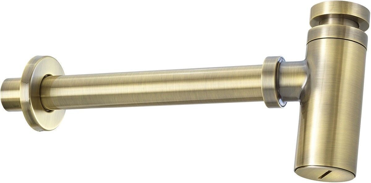 Neuesbad Serie 600 Design-Siphon, messing, für alle Waschtische NB1NHC_M31K1