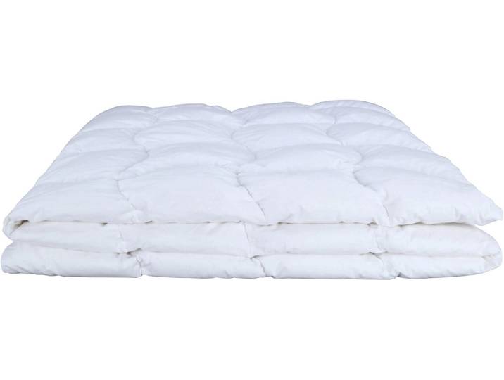 Sommerbettdecke ALBIS SWITZERLAND Estival Elite , weiss (weiß), B:200cm L:210cm, Bezug: 100% Baumwolle. Füllung: 100% Gänsedaunen, Bettdecken, Sommerbettdecke, Extraleichtes Sommer-Daunenduvet mit Nomite-Milbenschutz