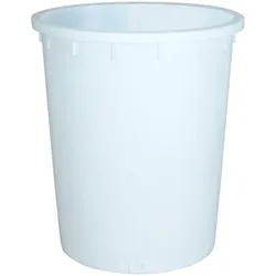BRB Rundtonne, 200 Liter, Ø oben/unten 670/540 mm, Höhe 790 mm, weiß