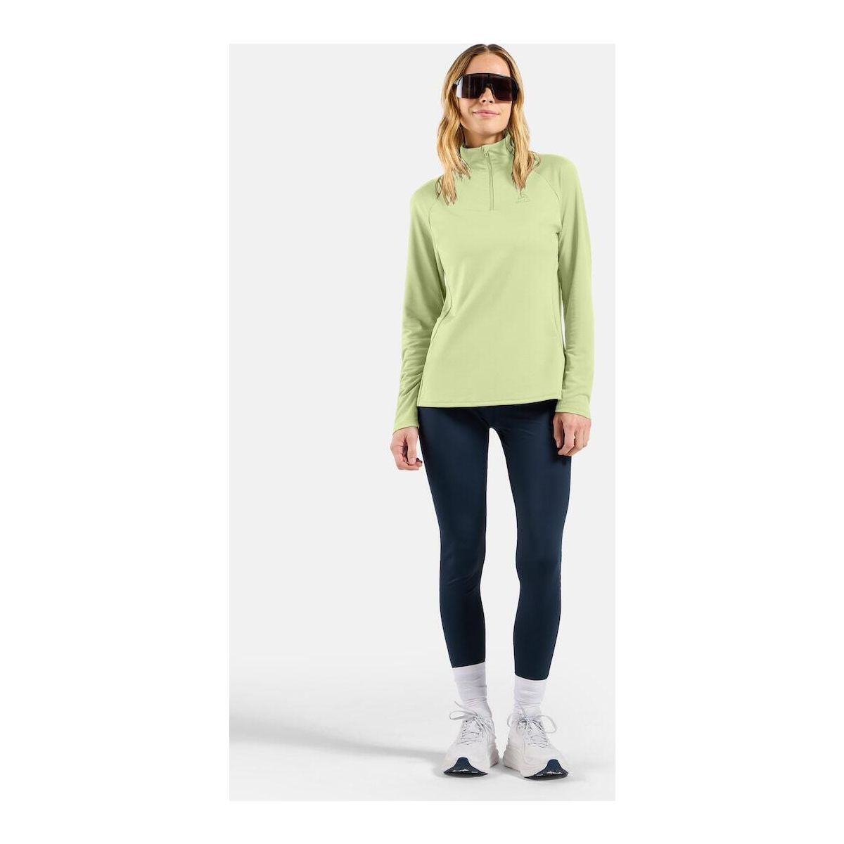 Odlo The Essentials Ceramiwarm Half-zip Mid Layer shadow lime (40440) L 313641-40440-L