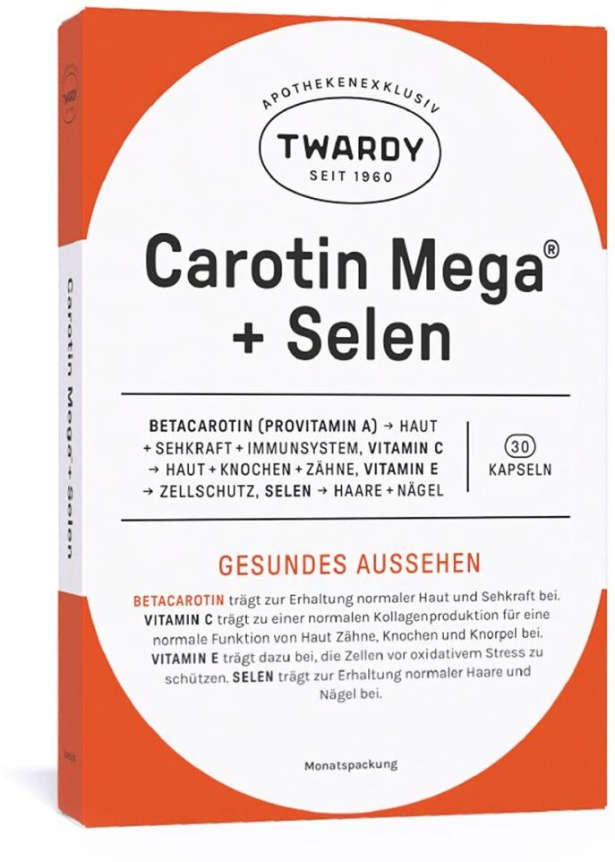 Twardy Carotin Mega + Selen Kapseln