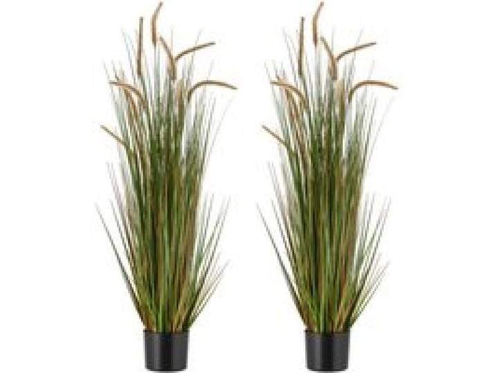 VEVOR Herbe Artificielle en Pot 119,4 cm Prêles Artificielles Lot de 2 Fausse Plante Artificielle pour Intérieur et Extérieur, Jardin, Bureau, Décoration de Chambre, Salon, Pendaison de Crémaillère