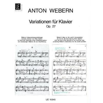 Webern, A: Variationen -