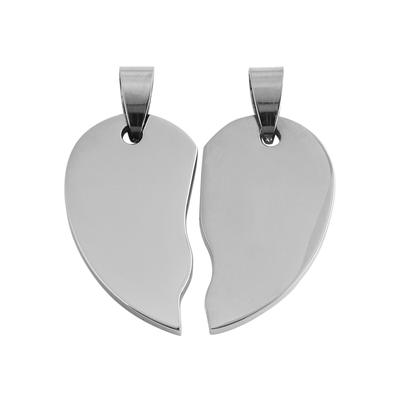 Anhänger mit Gravur AKZENT "Haris, hautverträglich", silber (silberfarbig), Schmuckanhänger, Damen, Edelstahl