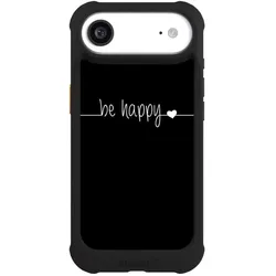 Nivocase Hülle für Apple iPhone Air Stossfeste Handyhülle NIVOmax Case Schwarz Glück Sprüche Statement (Apple iPhone Air), Smartphone Hülle, Schwarz