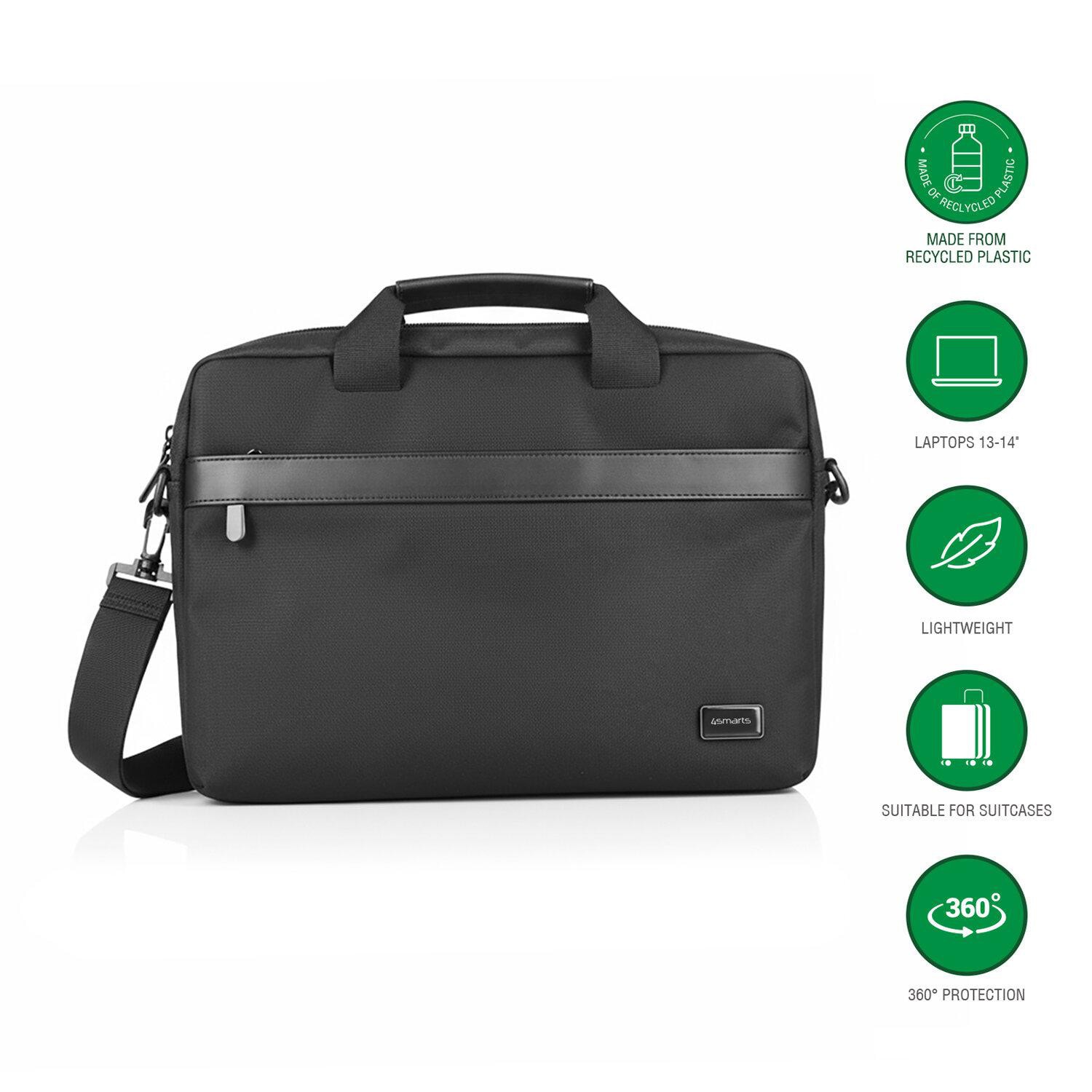 4smarts Laptop-Tasche Target Eco Slim 33,02 - 35,56 cm (13-14") schwarz