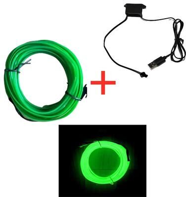 Inspired Living USB Neon LED Car Interior Light Strip Flexible Ambient Lighting usb drive 5 2m