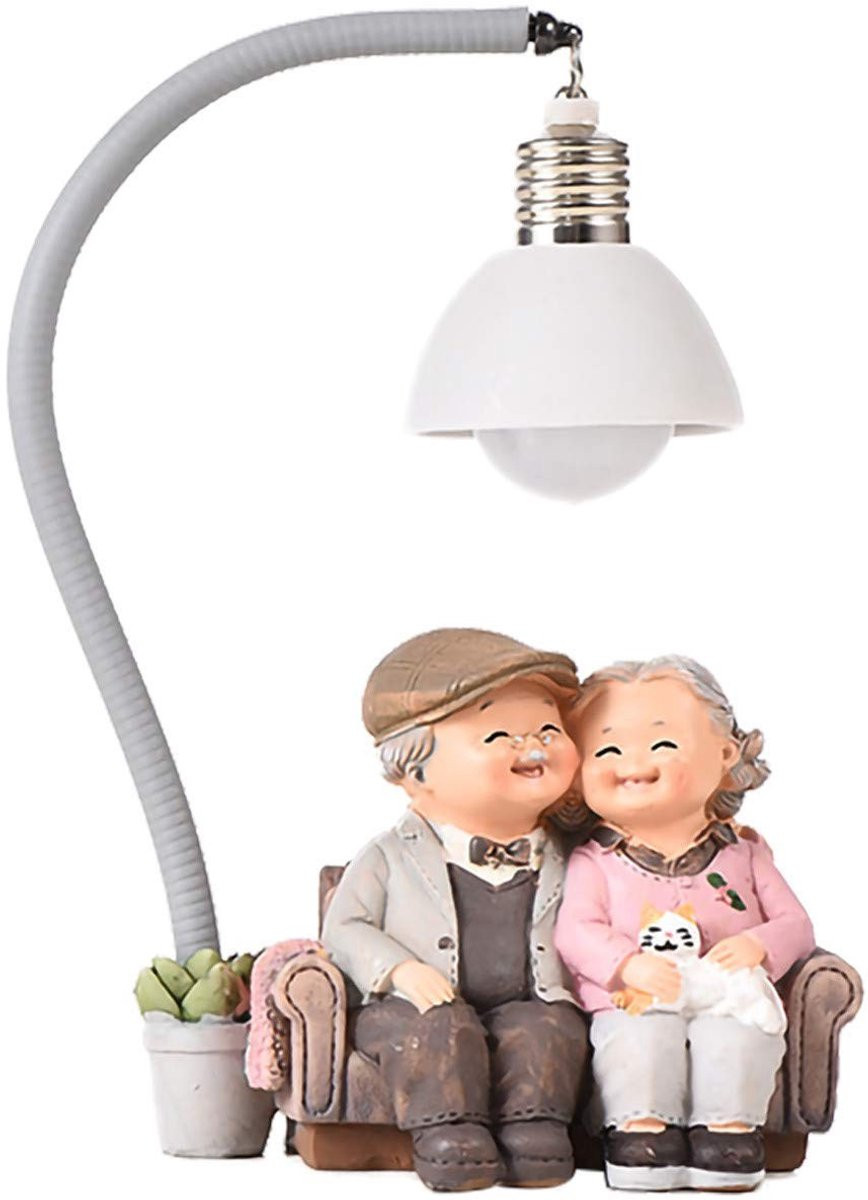 Huwelijksdag standbeeld voor koppels - Decoratie voor miniatuurtuin